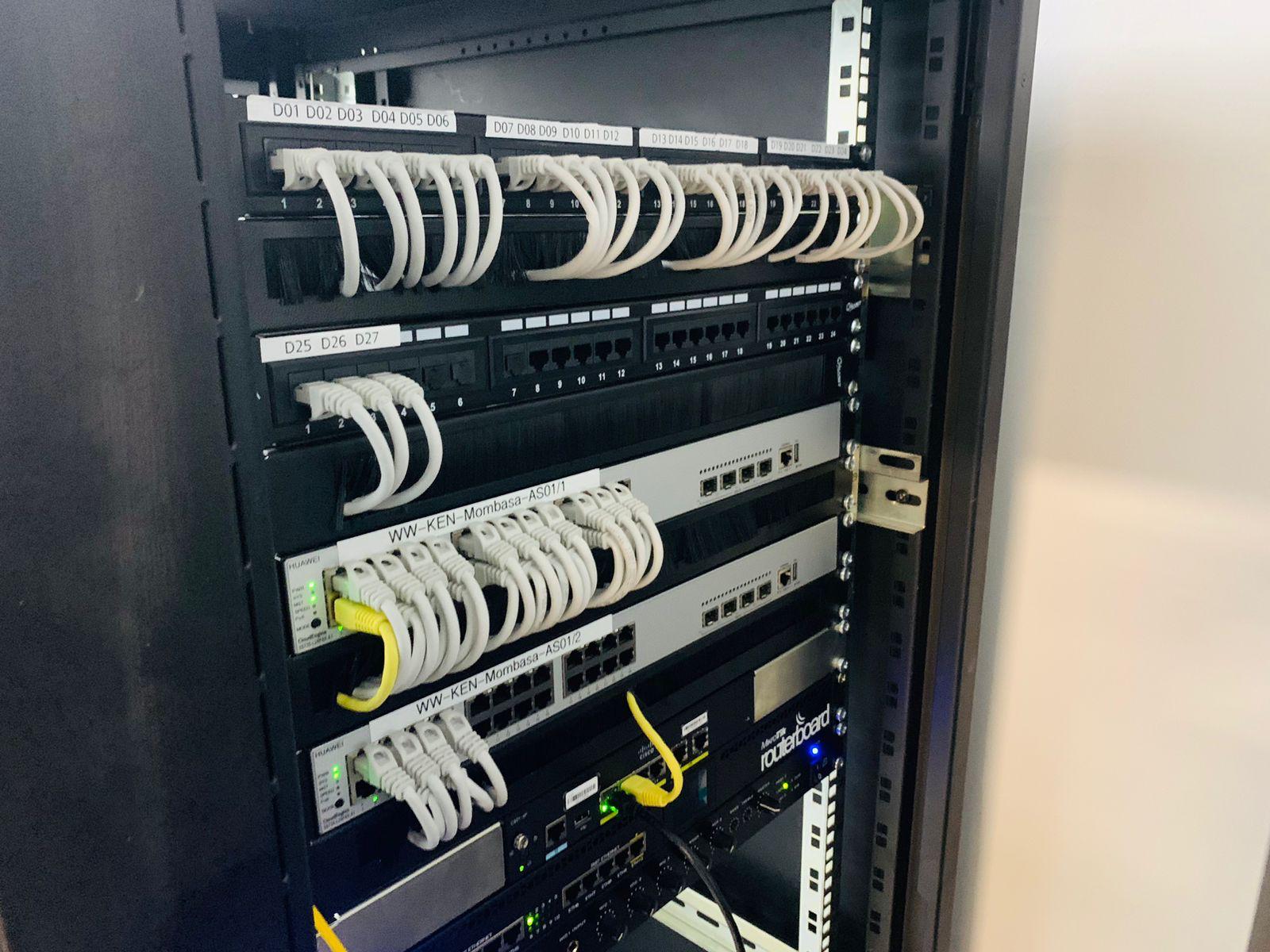 Screenshot of Server Cabinet Maintenance